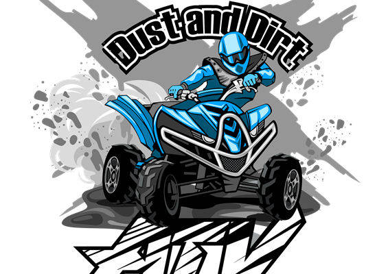 动感四轮车裁片印花设计，适合户外运动服装