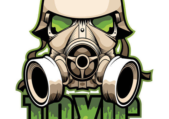 毒气面具图案裁片印花，时尚潮流服装印花素材