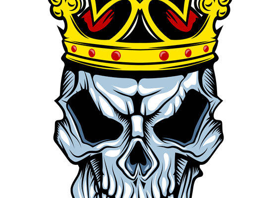 骷髅王冠图案：服装印花设计灵感