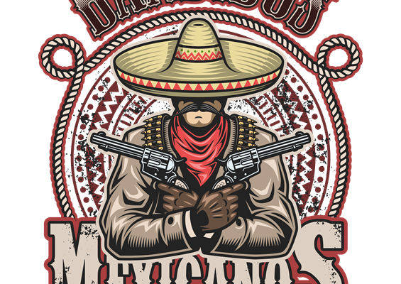 复古墨西哥风情服装印花裁片设计