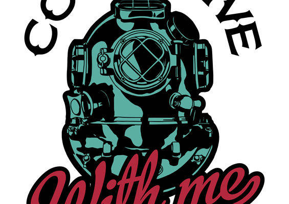 复古潜水服图案裁片印花，打造个性服装