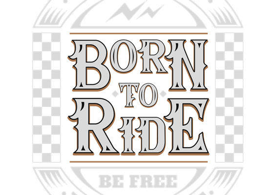 复古摩托车图案服装印花裁片设计