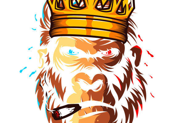 酷炫皇冠纹样服装印花设计素材