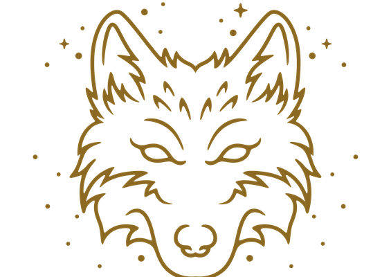 狼头纹样裁片印花设计，打造个性服装