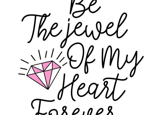 浪漫心形钻石纹路服装印花裁片