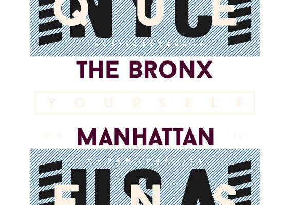 复古纽约风格服装印花设计素材