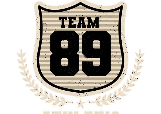 复古风数字89数字印花图案，适用于服装裁片