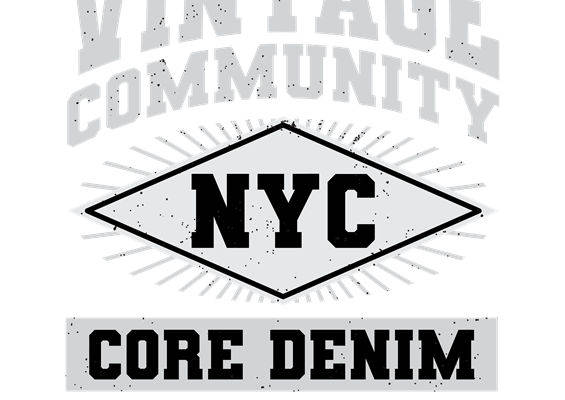 复古纽约社区服装印花裁片设计