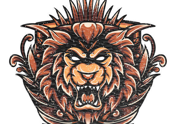 怒吼兽面:服装印花裁片设计灵感