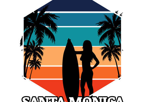 夏日风情裁片印花：海滩风情服装印花