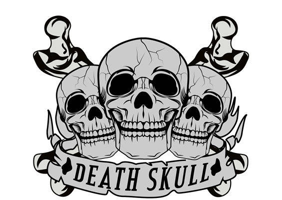 骷髅图案裁片印花，打造个性服装