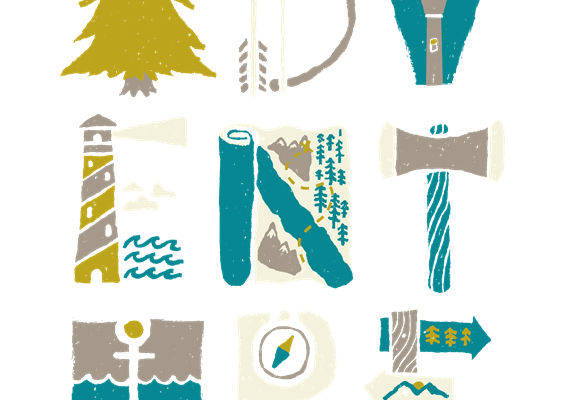 自然森林主题裁片印花，打造独特户外服装