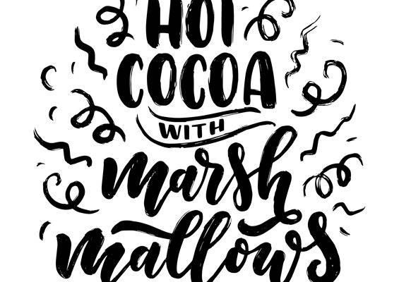 热巧克力与棉花糖的浪漫印花，打造个性服装