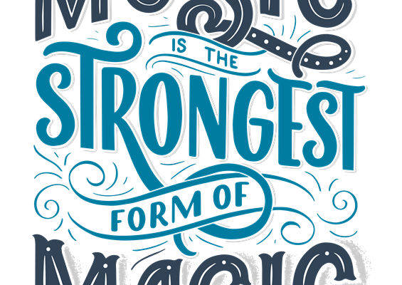 复古音乐主题裁片印花，打造个性化服装