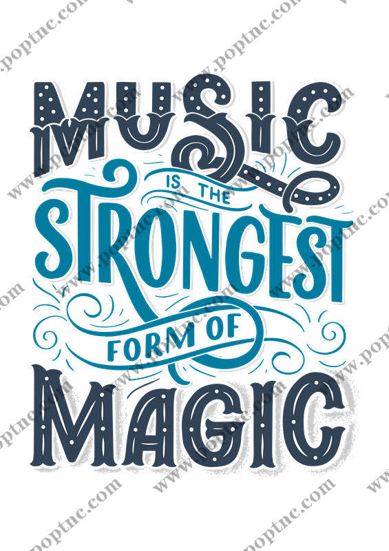 复古音乐主题裁片印花,打造个性化服装