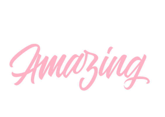 粉色手写体花型：服装印花裁片设计灵感