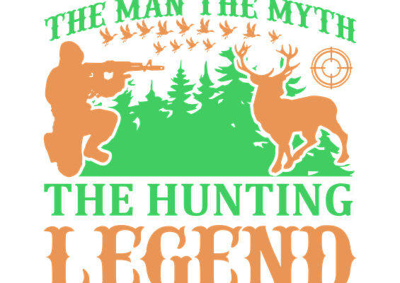 自然狩猎场景服装印花裁片设计