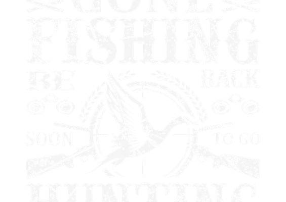 复古风格服装印花素材：GONE FISHING主题