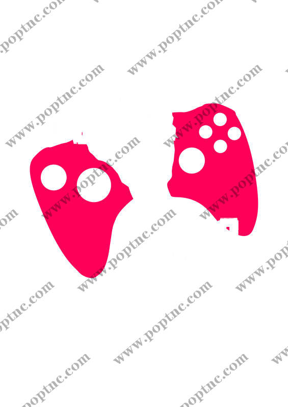 粉色游戏手柄图案裁片印花,为你的服装增添趣味