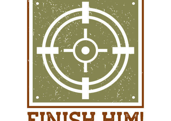 复古军绿色靶心图案，打造个性服装印花