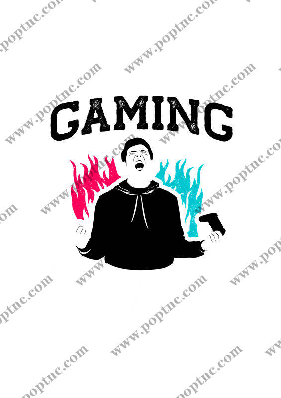 激情燃烧的电竞玩家:裁片印花设计,为你的服装增添一抹电竞风采