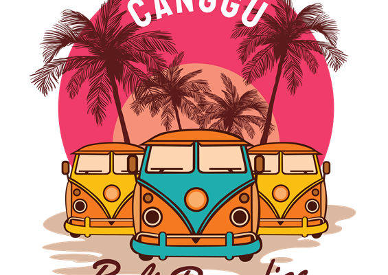 复古沙滩旅行车印花图案，打造个性服装