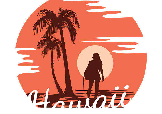 热带风情日落剪影：服装印花裁片设计灵感