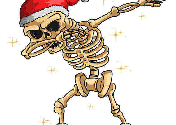 圣诞骷髅舞动裁片印花，打造独特服装设计