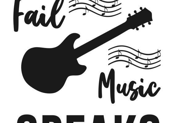 音乐旋律吉他印花裁片，打造个性服装