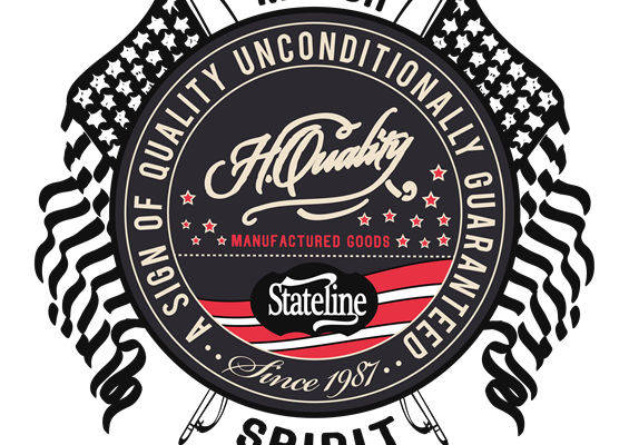 复古美国国旗纹样服装印花设计