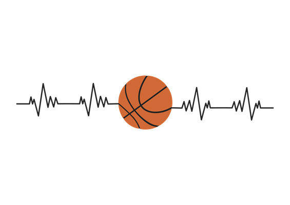 篮球心跳纹样:运动风服装印花新选择