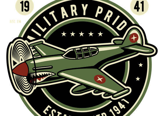 复古军事飞机图案裁片印花，打造个性服装