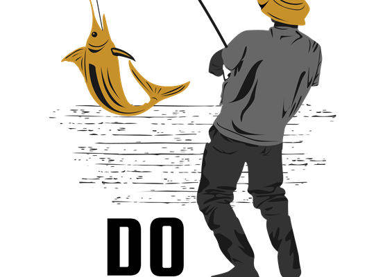 酷爽钓鱼场景裁片印花，打造个性服装