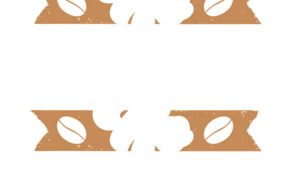 裁片印花：复古咖啡豆纹理服装印花