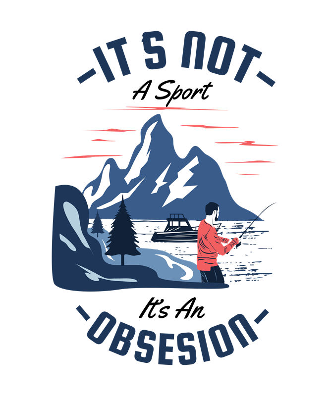 自然山景图案服装印花裁片