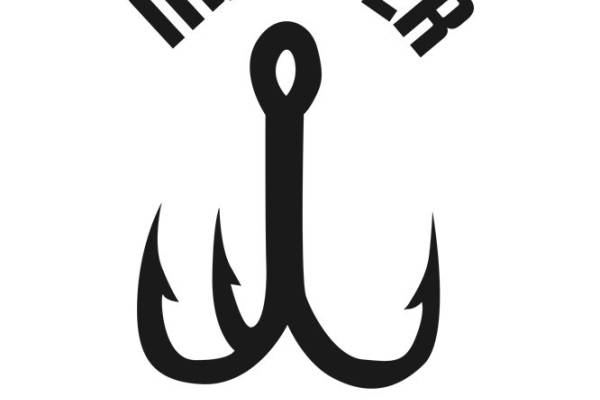 经典钓鱼钩图案裁片印花，打造个性服装