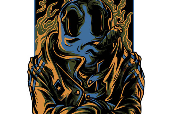 复古风格服装印花设计:个性裁片印花素材