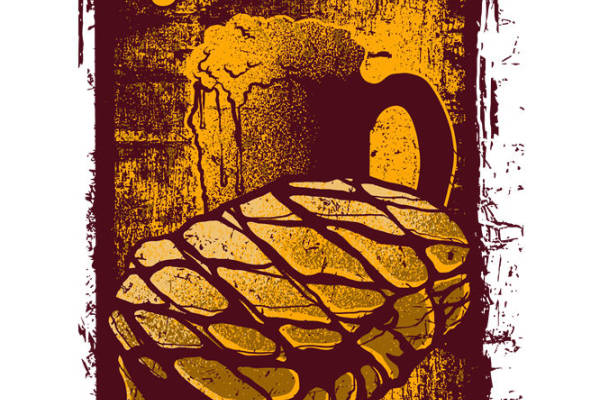 复古纹理牛排印花图案，打造个性服装裁片