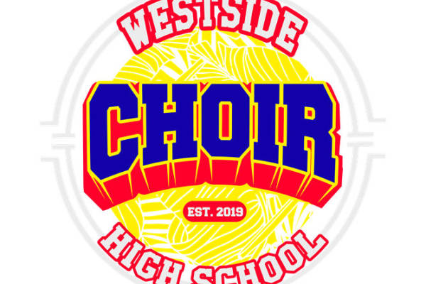 复古校园风西区合唱团服装印花设计