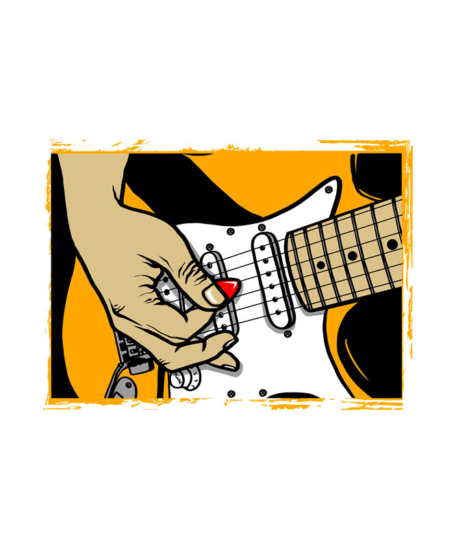 音乐灵魂:电吉他印花图案,为你的服装增添独特魅力