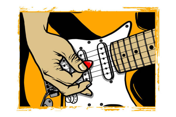 音乐灵魂：电吉他印花图案，为你的服装增添独特魅力