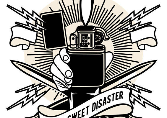 复古火焰图案裁片印花，打造个性服装