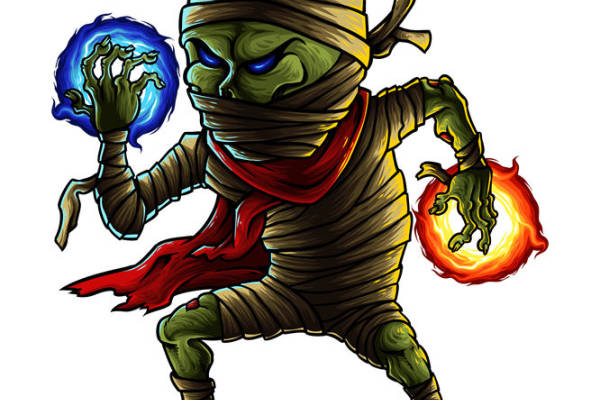 裁片印花：鬼怪主题服装印花设计