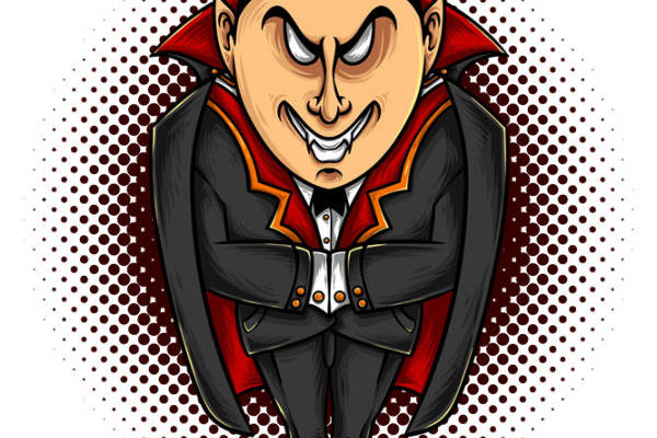 万圣节吸血鬼裁片印花，打造个性服装