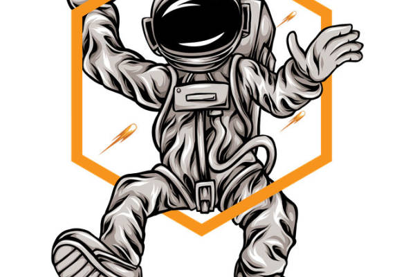 太空探险宇航员裁片印花：独特风格服装印花