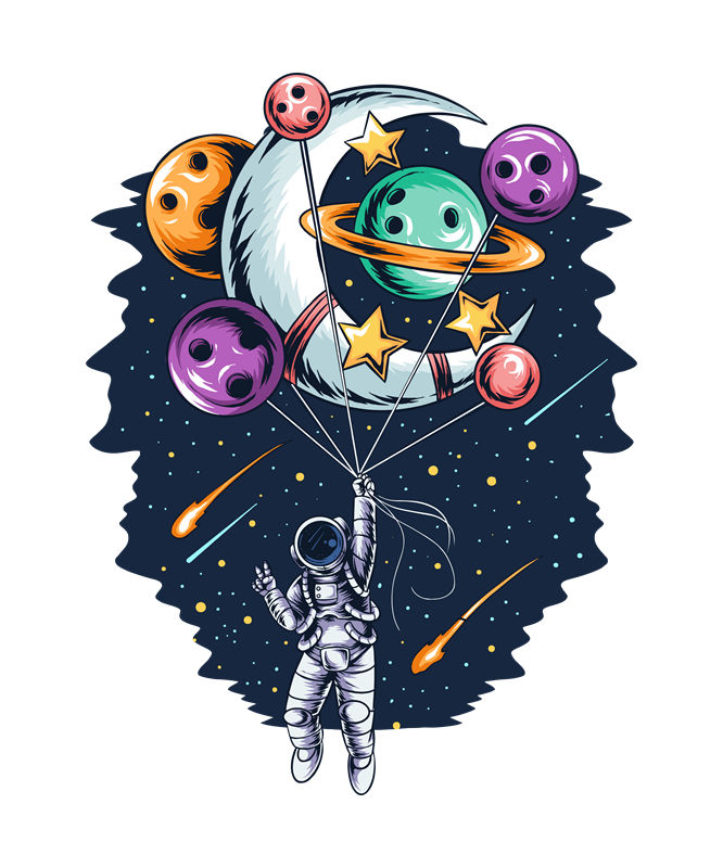 太空探险者：创意裁片印花，打造个性服装