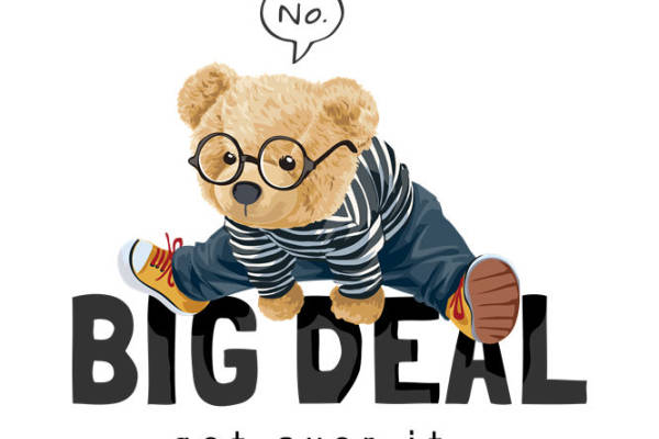 时尚可爱熊印花：打造个性服装的绝佳素材