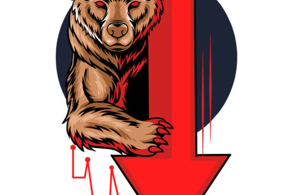 熊头红色箭头图案服装印花素材