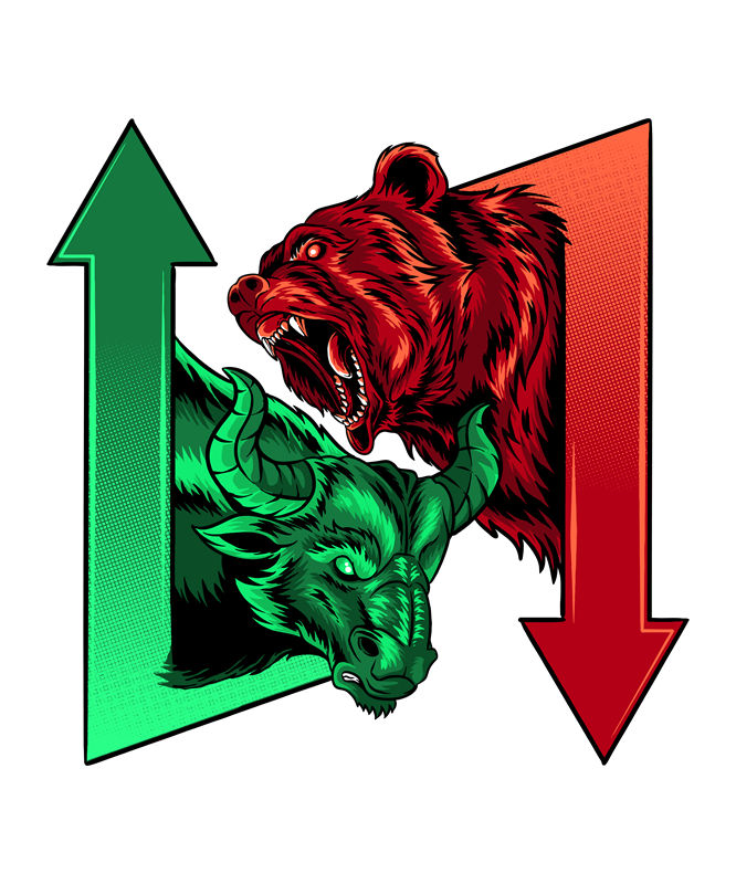 熊头牛角箭头图案印花设计，服装印花裁片素材