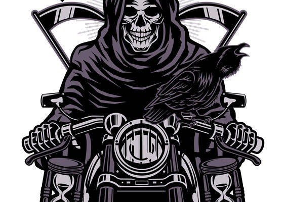 暗黑骷髅骑手：服装印花裁片设计灵感